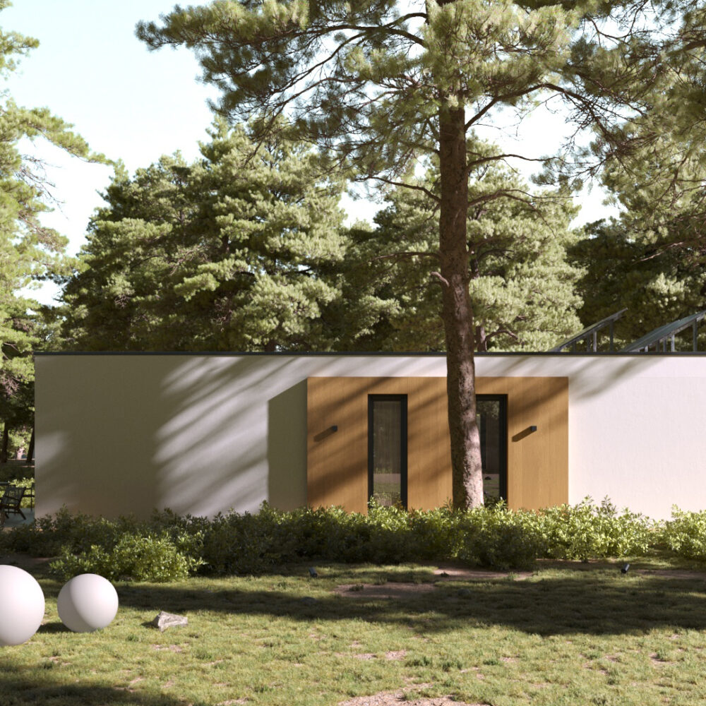 Bungalow detail — materials and finishes