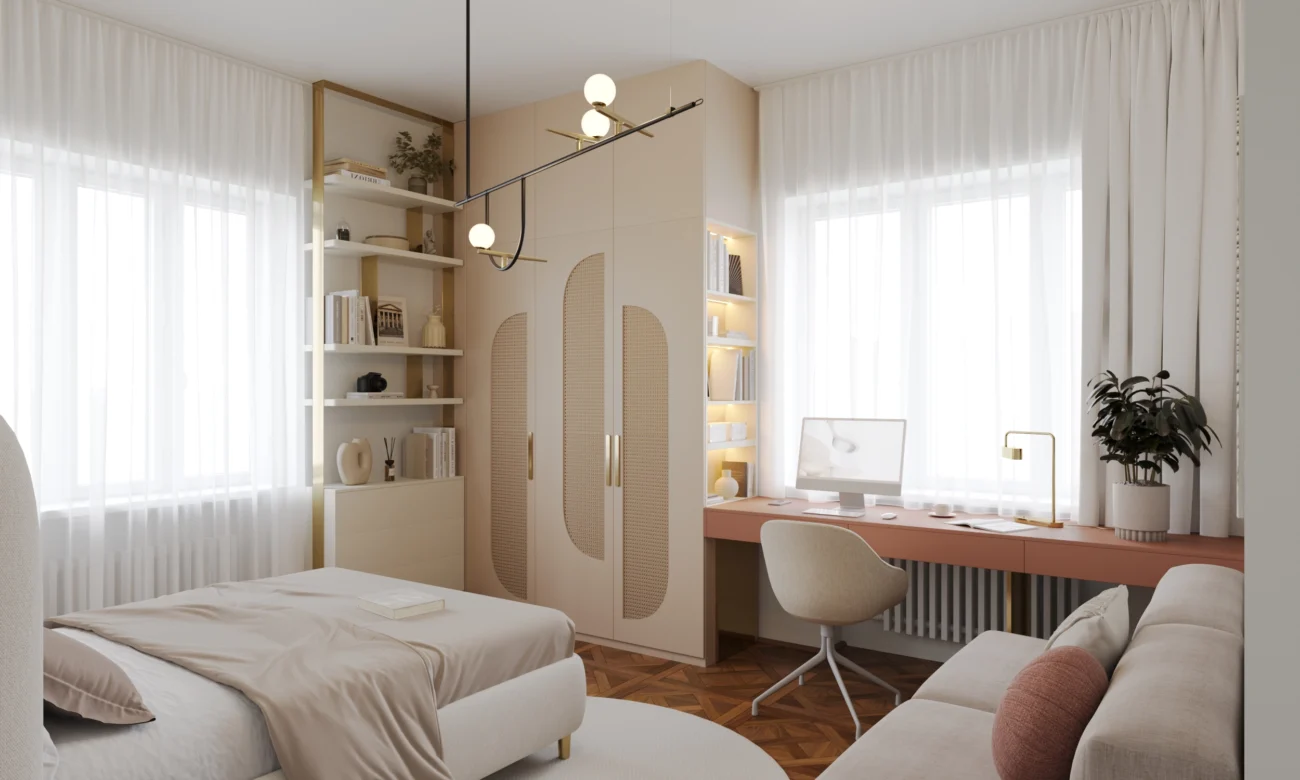 interior design childrens room Prague villa