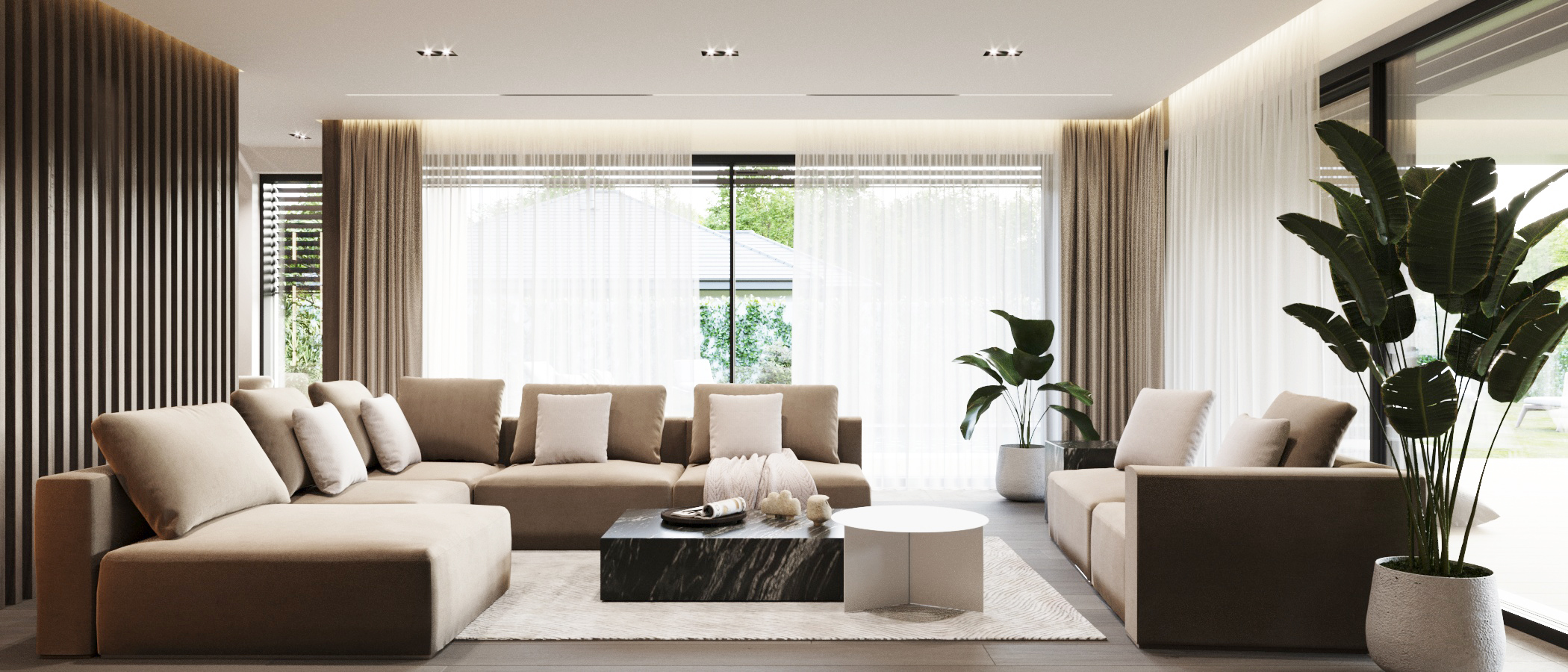 interior design house living room minimalist Archideal