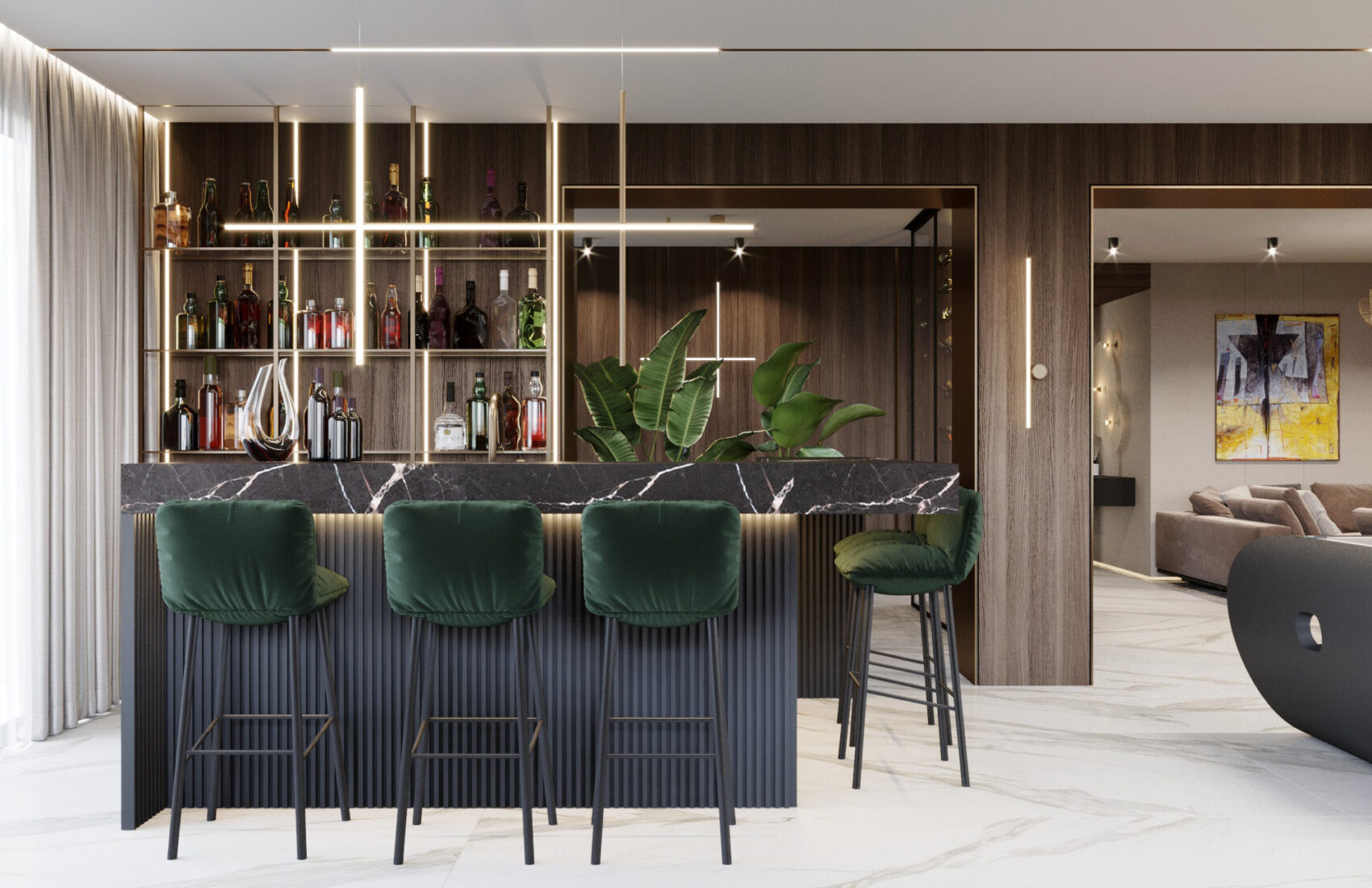 Interior design of penthouse Interior design of penthouse