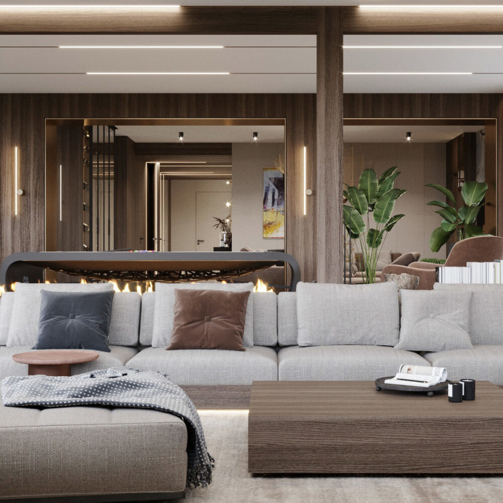 Interior design of penthouse Interior design of penthouse