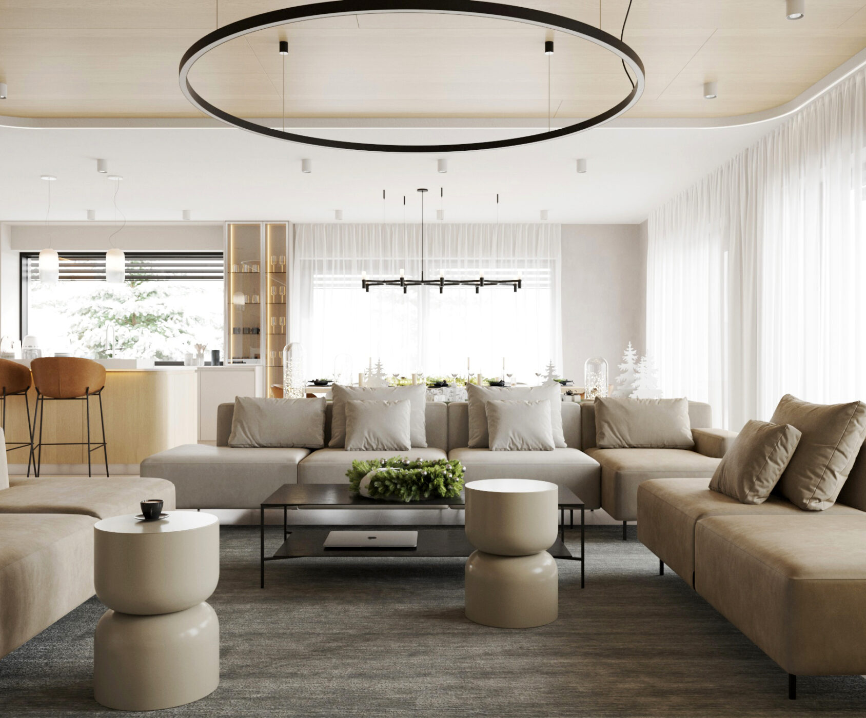custom interior design kitchen bespoke storage minimalist
