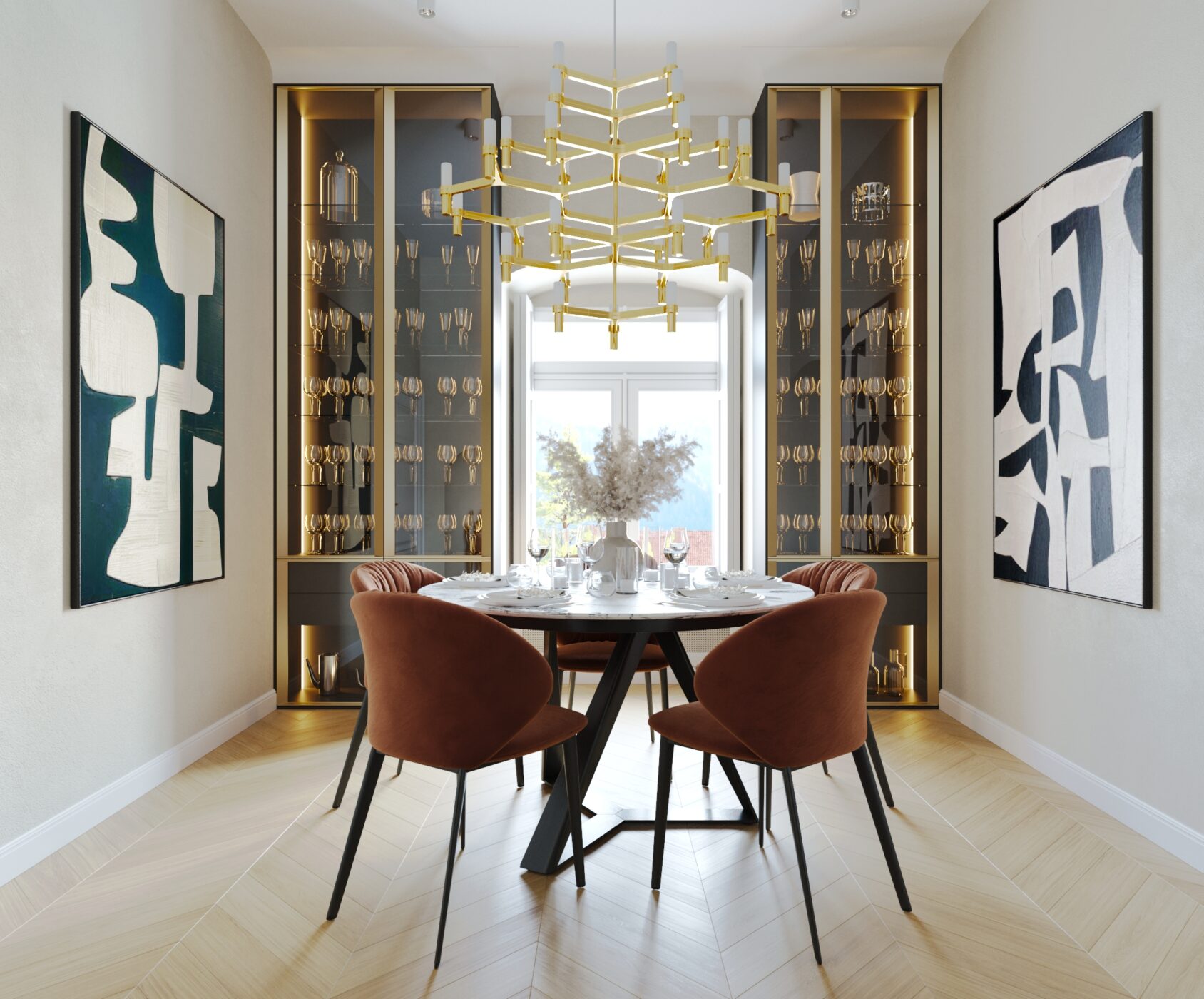 historical residence interior design dining room original features
