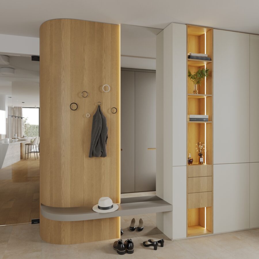 interior architect Prague guest room luxury finishes