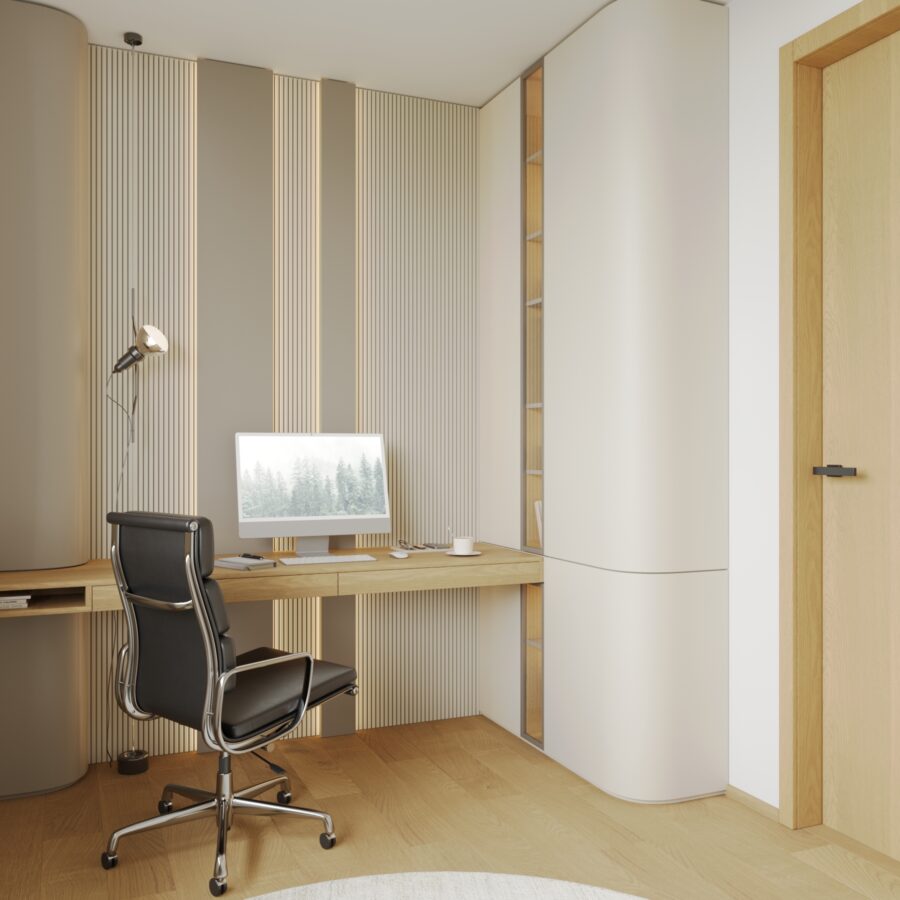 interior architect Prague open plan living area