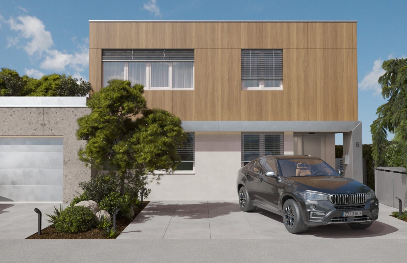 house construction project Bratislava first floor plan