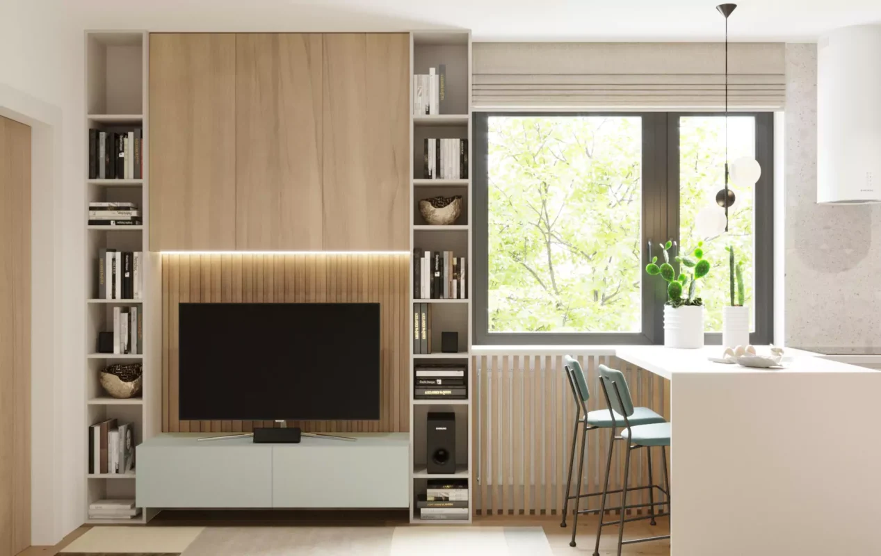 Interior Design for a Small Apartment – How to Make the Most of Space Interior design for a small apartment with smart storage and space-saving solutions by Archideal