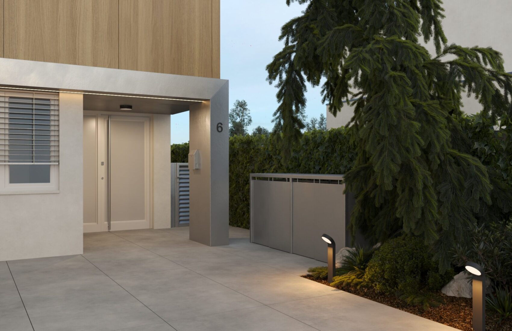 house construction project Bratislava pergola outdoor