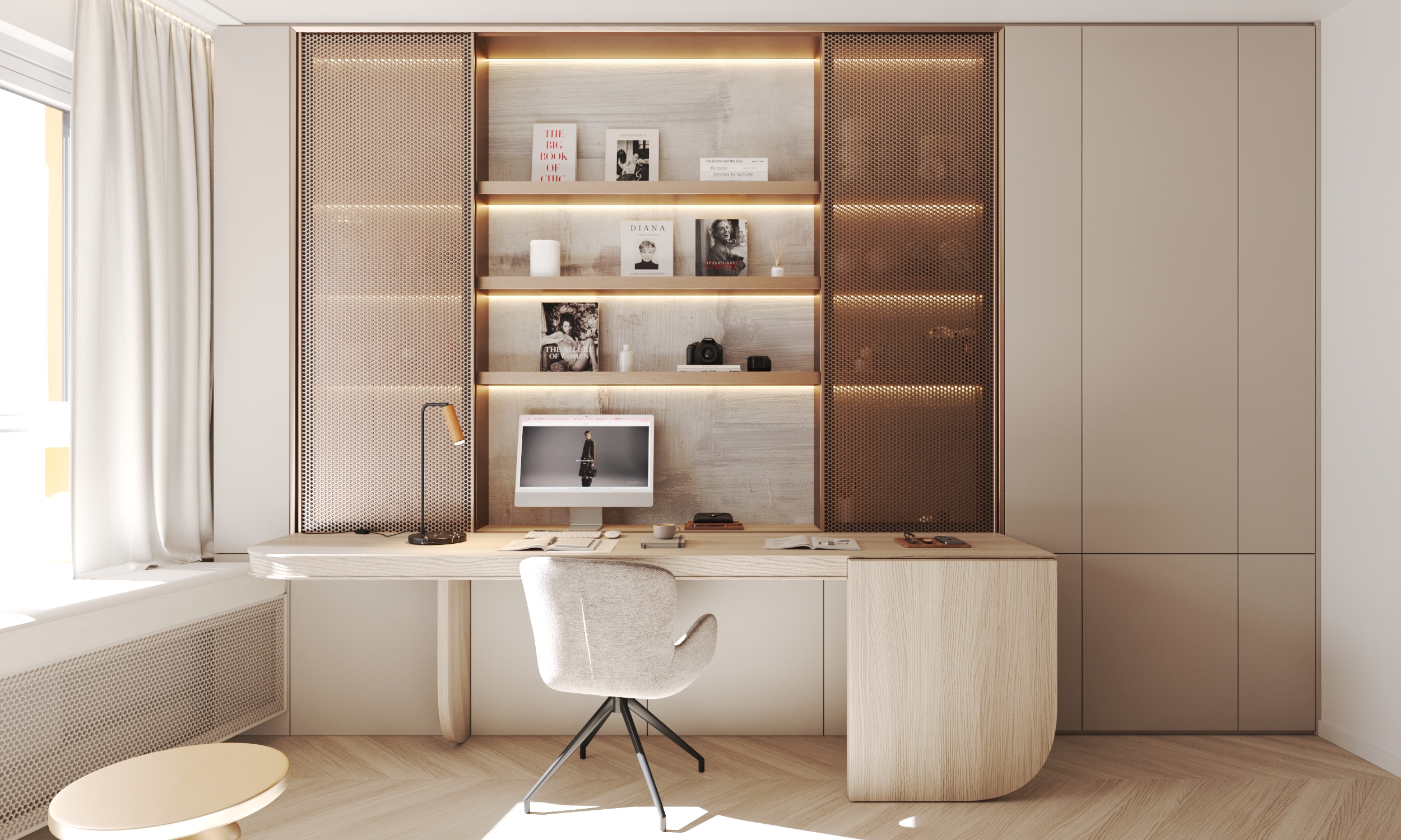 Modern office interior design with ergonomic workstations and collaborative spaces – Archideal