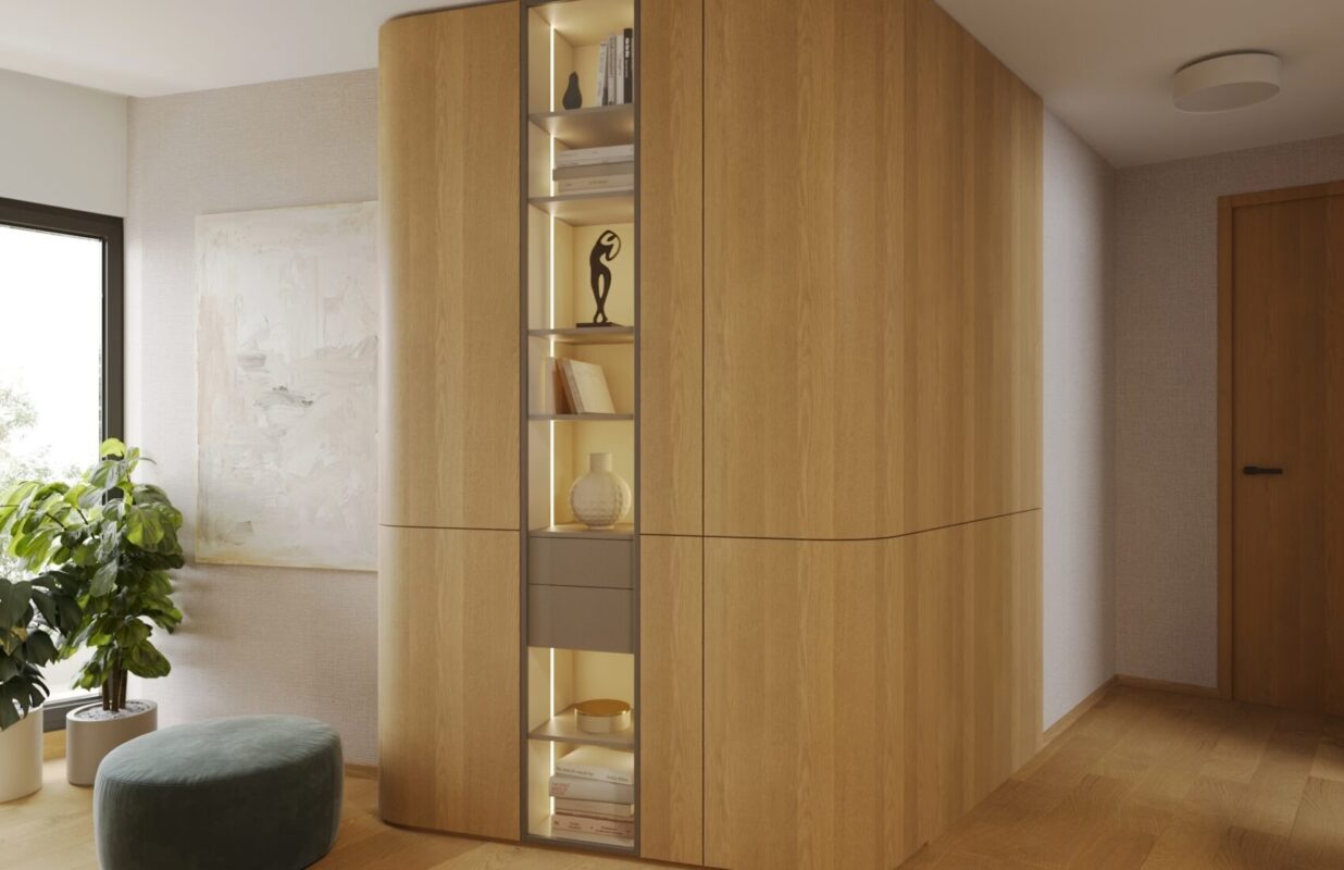 AI Interior Visualisations vs Reality – Why a Beautiful Render Is Not a Project AI-generated interior visualisation compared with real completed project – Archideal insight