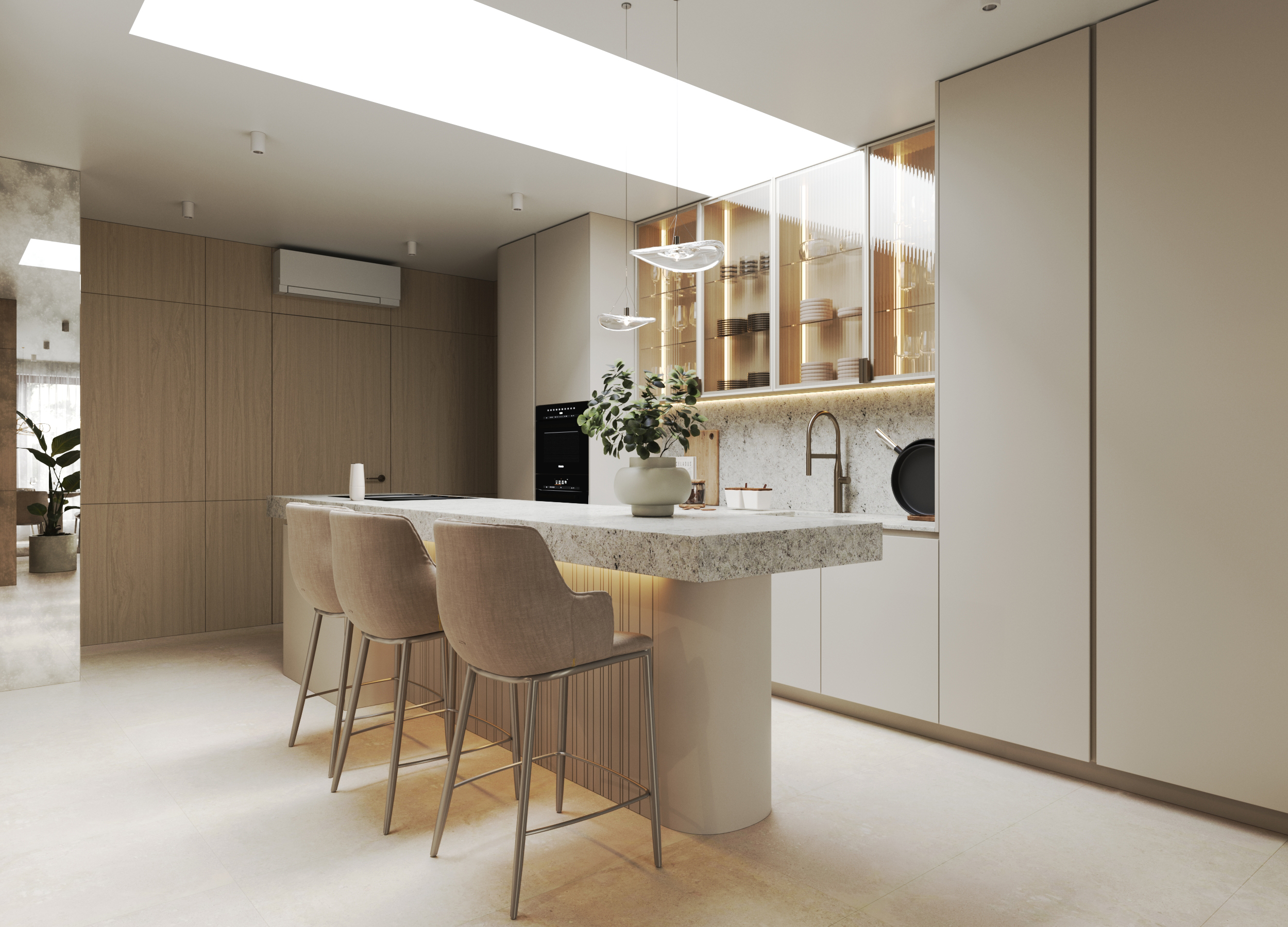 luxury penthouse interior design Bratislava – Archideal Design Studio 6