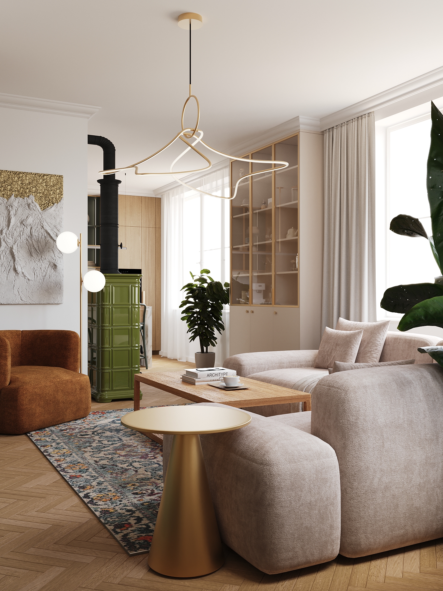 Parisian interior design apartment Bratislava – Archideal Design Studio 2