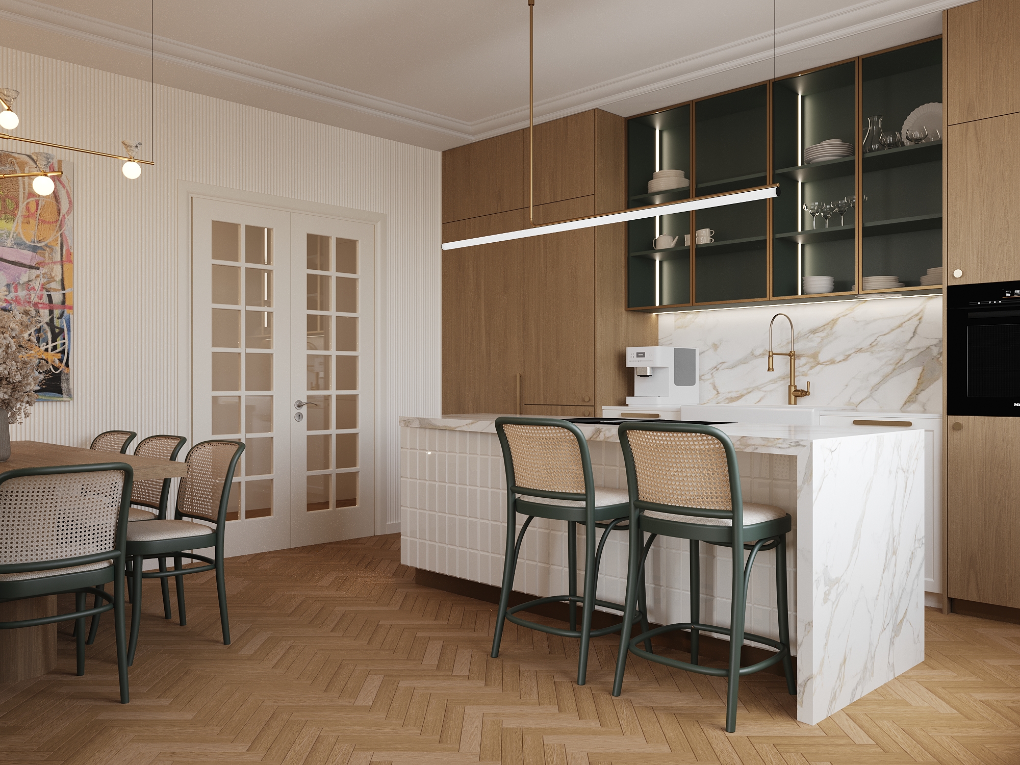 Parisian interior design apartment Bratislava – Archideal Design Studio 3