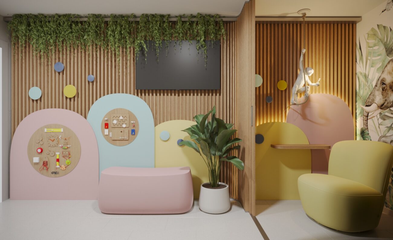 commercial interior design baby changing room – Archideal Design Studio