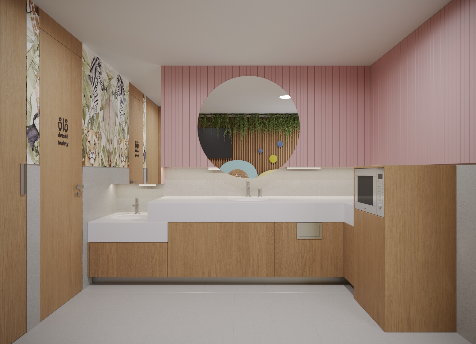 commercial interior design baby changing room – Archideal Design Studio 3