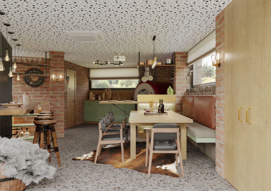 pizzeria restaurant interior design Slovakia – Archideal Design Studio