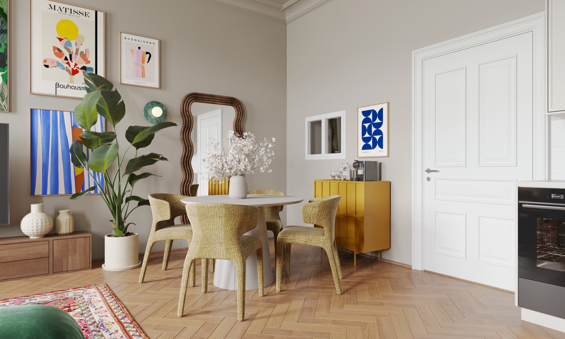 Airbnb Apartment Interior Design – Prague – view 12