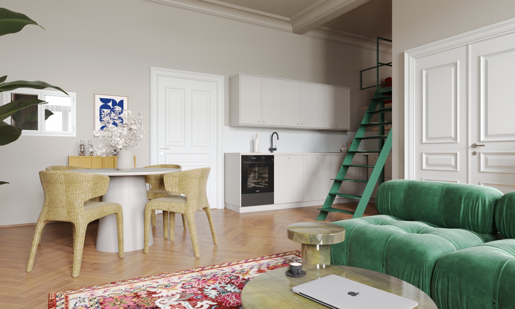 Airbnb Apartment Interior Design – Prague – view 6