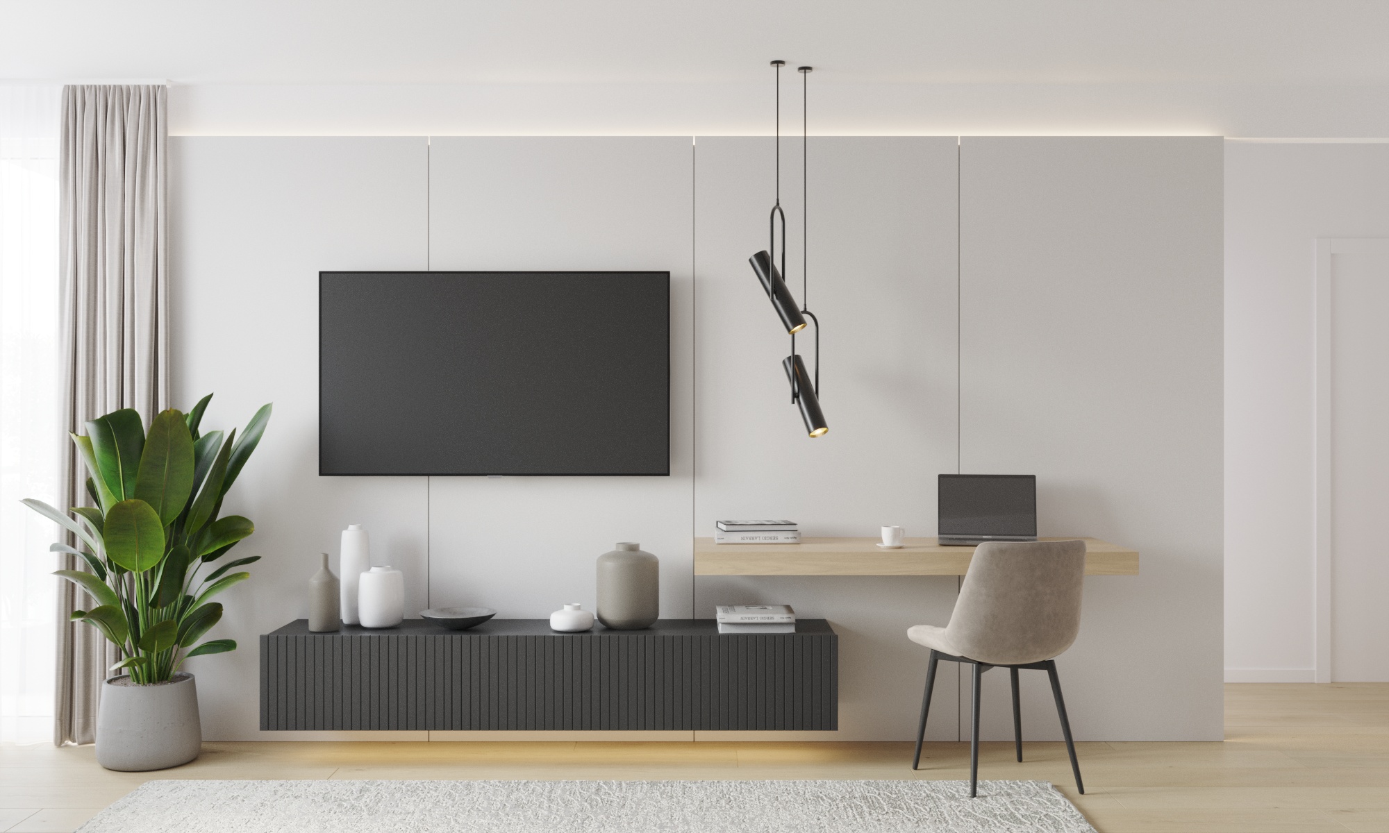Minimalist Apartment Interior Design – Nitra Slovakia – view 4