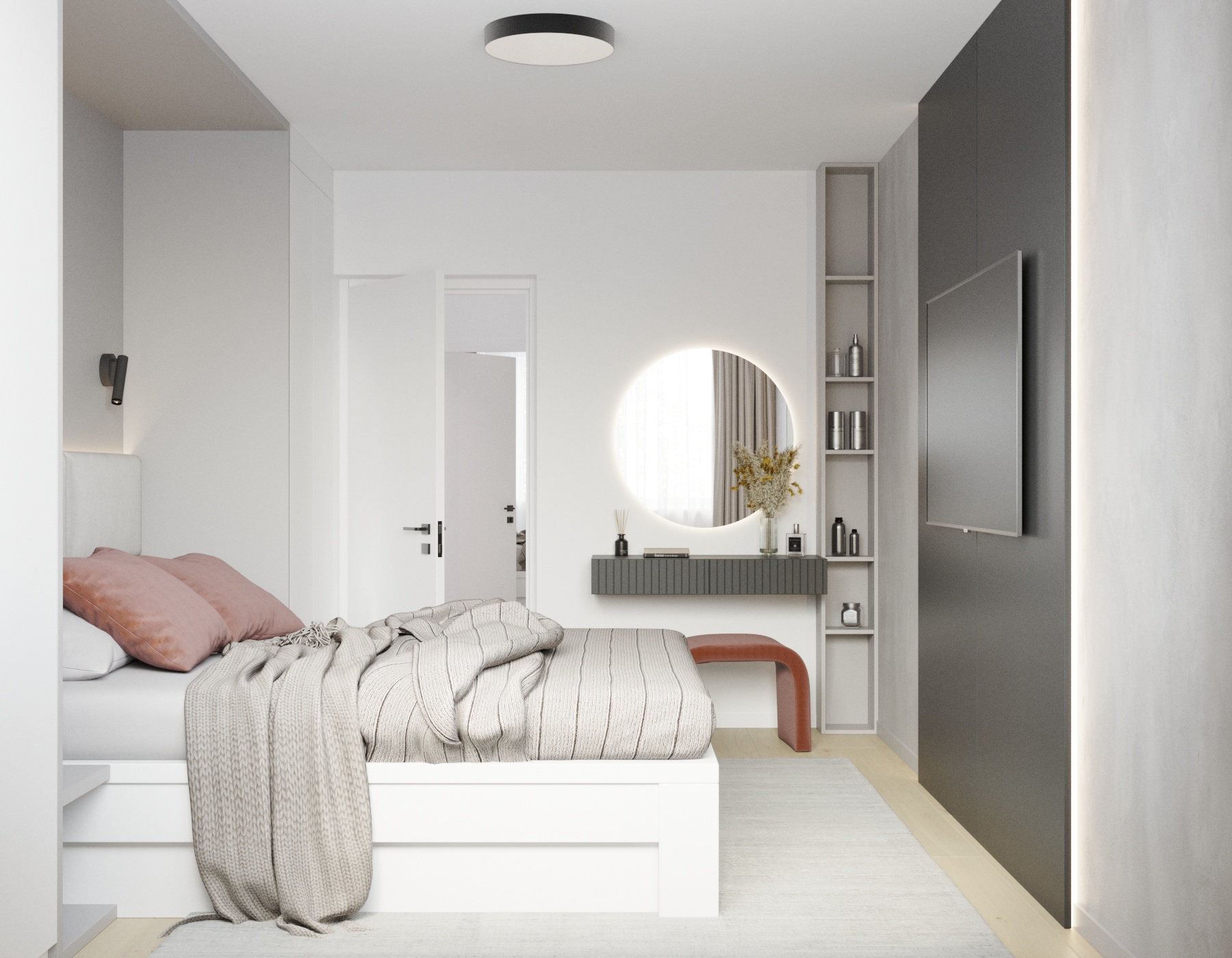Minimalist Apartment Interior Design – Nitra Slovakia – view 8